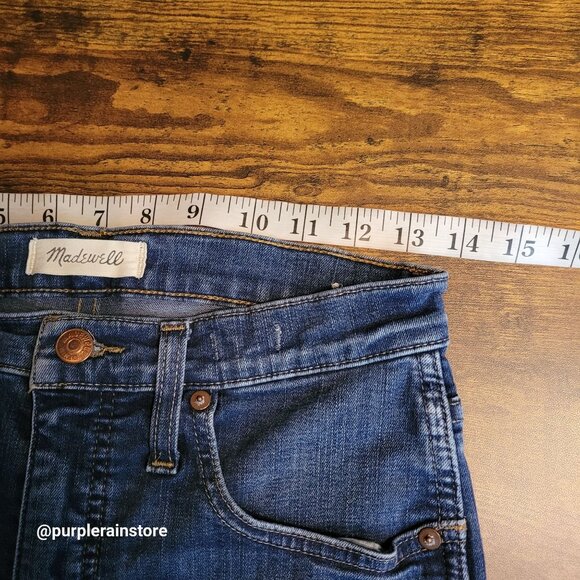 Madewell Jeans 27 Skinny 10" High Rise Medium Dark Wash Tummy Control Stretch - Picture 7 of 12